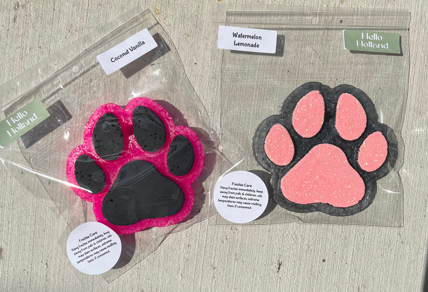 Paw Print Freshie - MULTIPLE COLOR OPTIONS