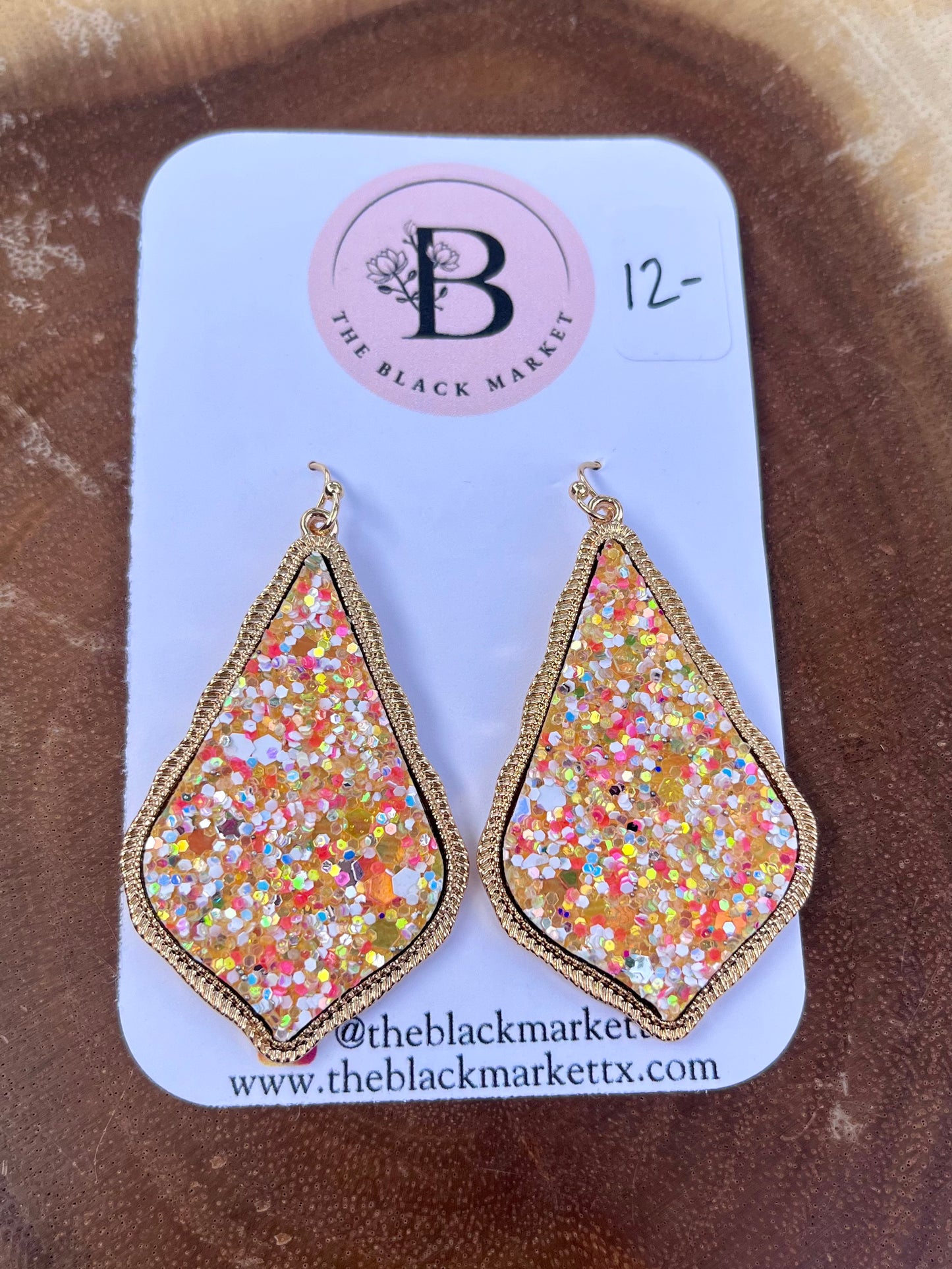 Glitter Drop Earrings