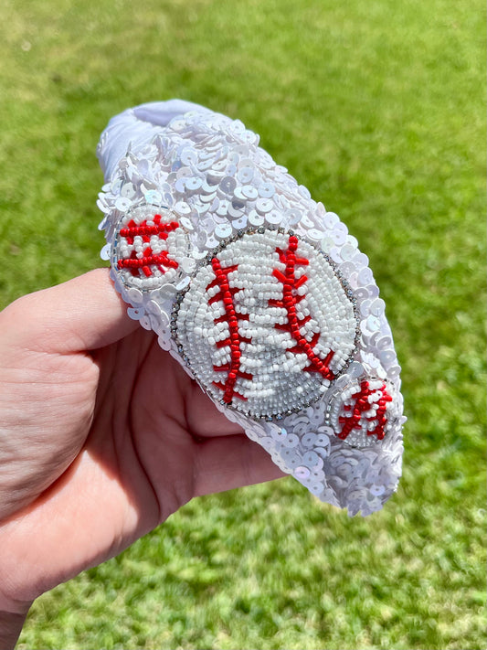 Baseball Knotted Headband