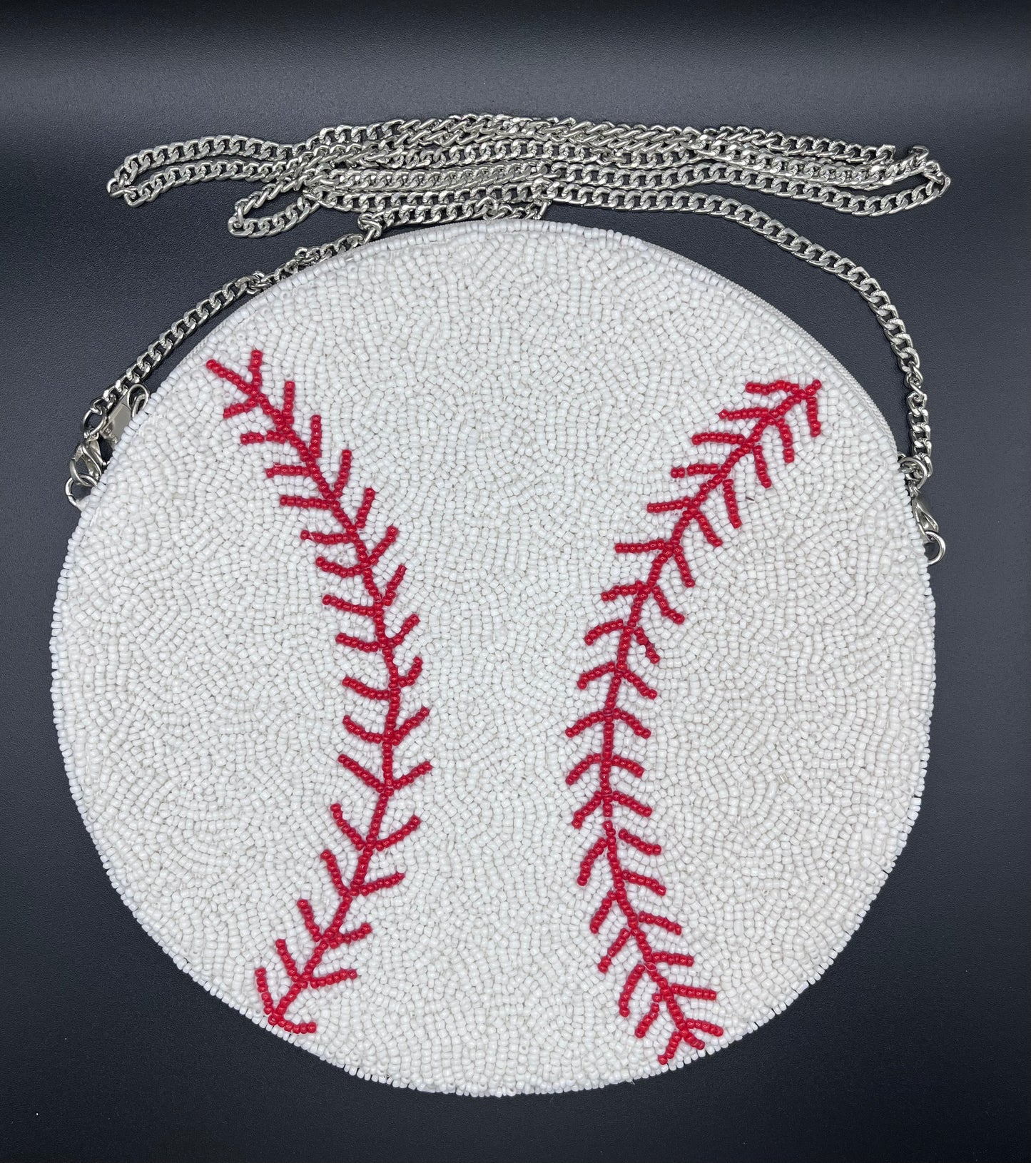 Baseball Beaded Bag