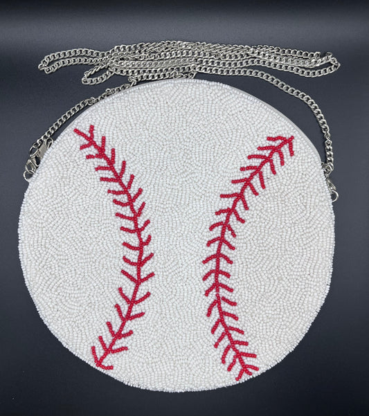 Baseball Beaded Bag