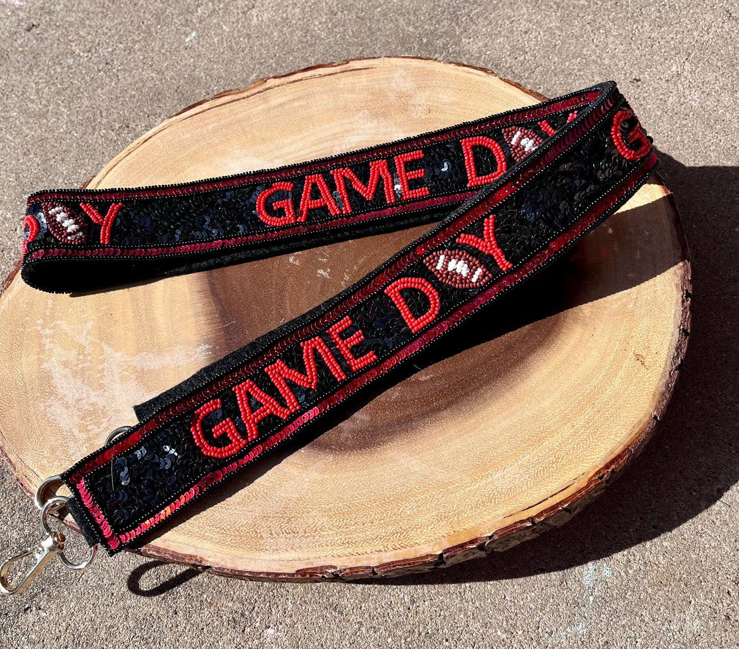 Red & Black Gameday Purse Strap