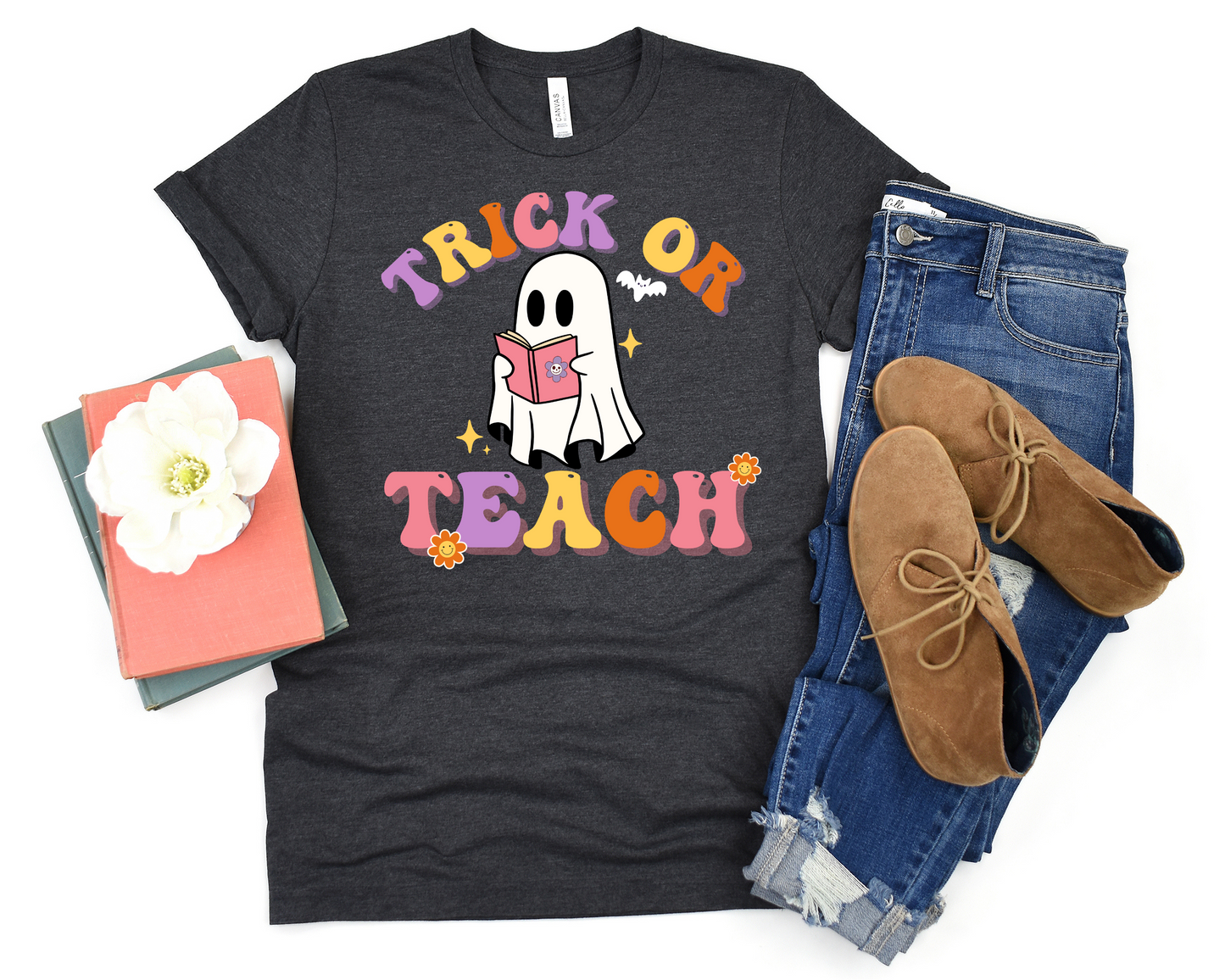 Trick or Teach - Bella+Canvas Halloween Tee