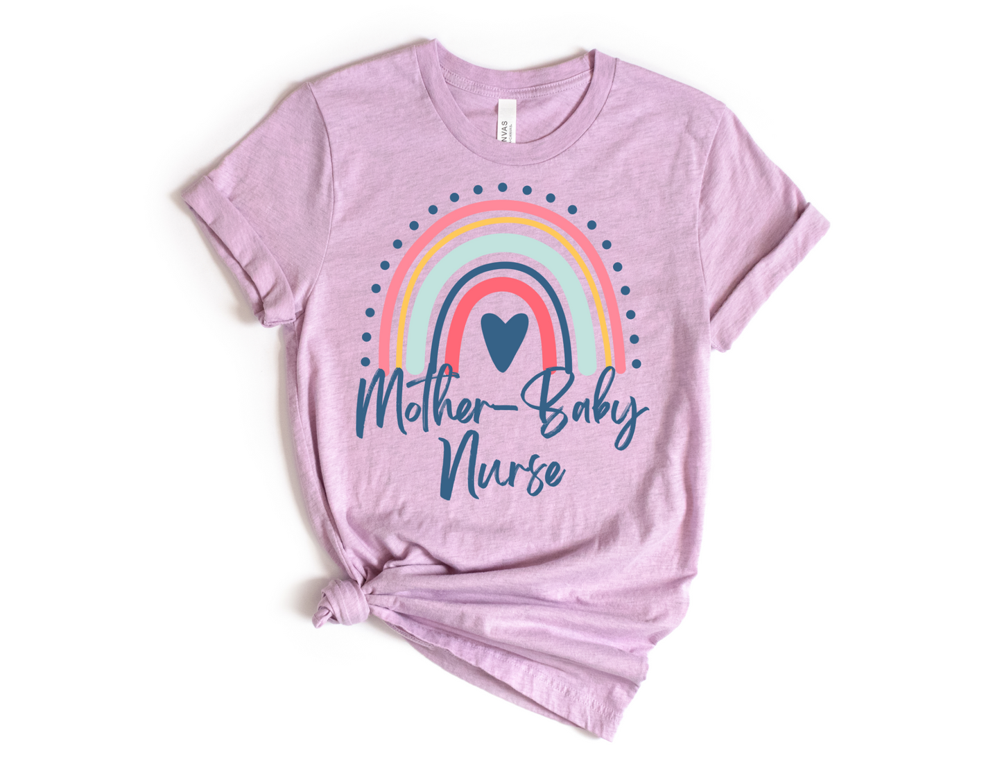 Mother-Baby Nurse Rainbow Tee