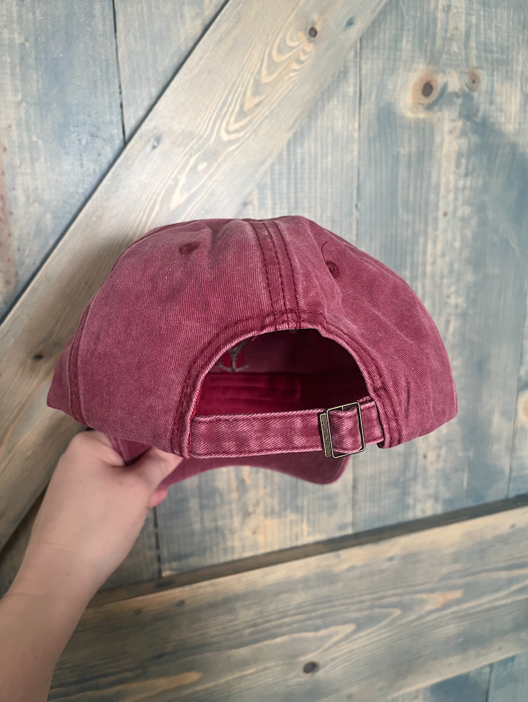 Maroon Washed Yellowstone Hat