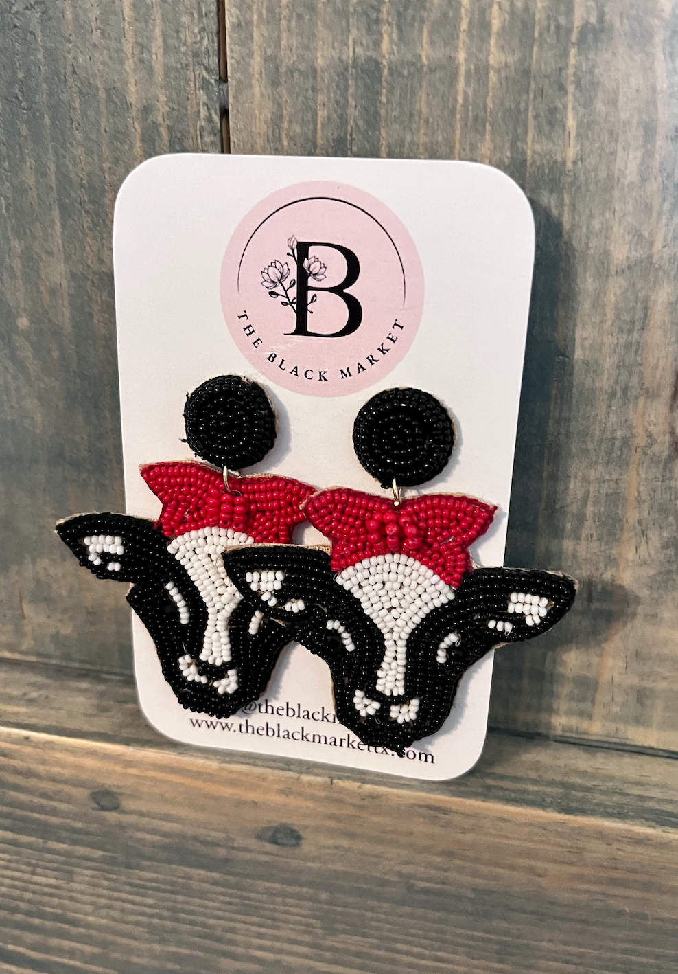 Eat Mor Chikin - Beaded Earrings