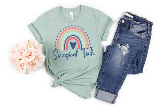 Surgical Tech Rainbow Tee