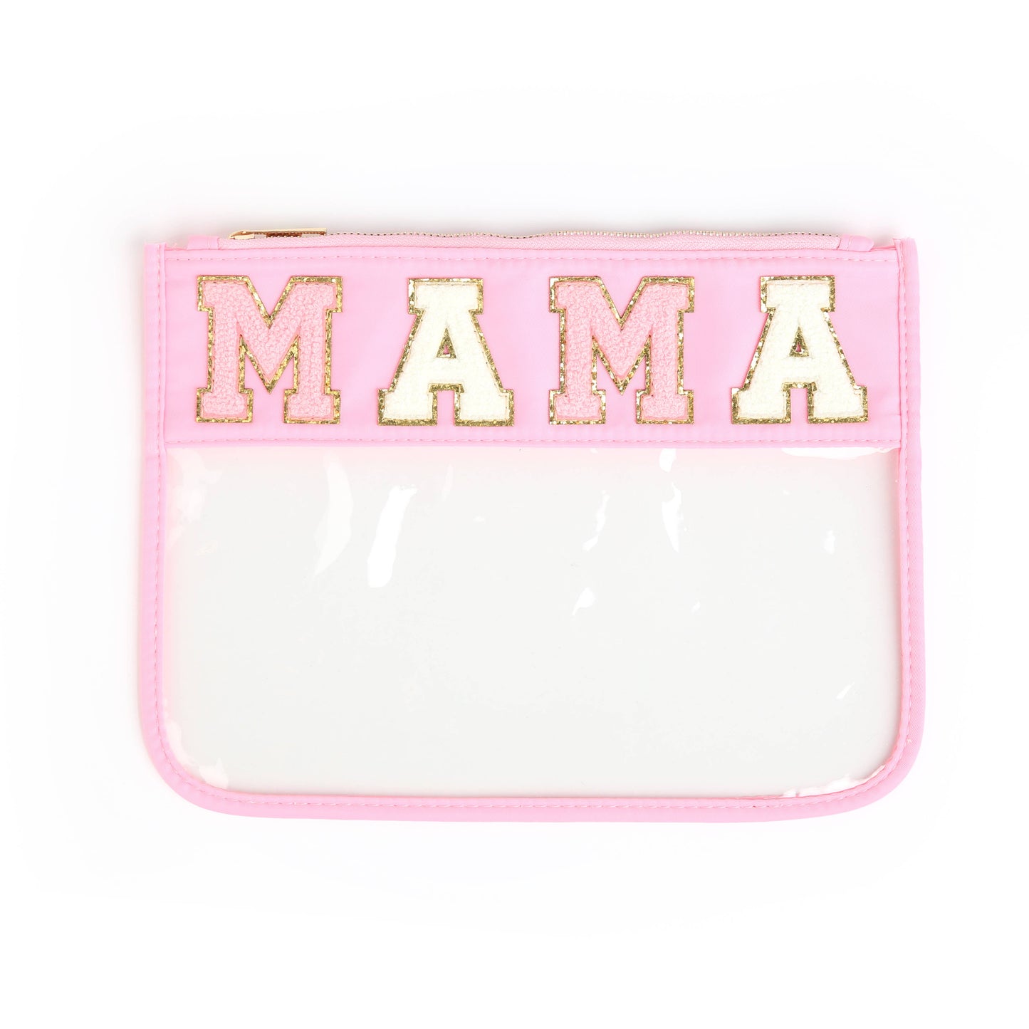 MAMA - Varsity Letter - Clear Zippered Pouch Bag