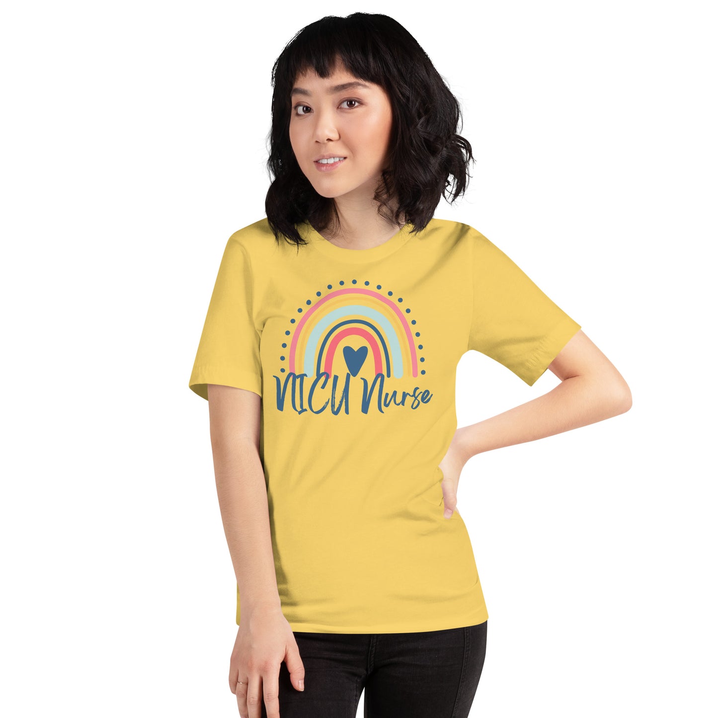 NICU Nurse Rainbow Tee